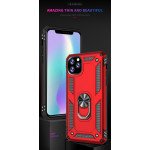 Wholesale iPhone 11 Pro (5.8in) Tech Armor Ring Grip Case with Metal Plate (Red)